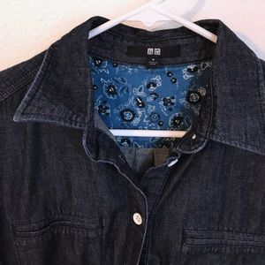 Uniqlo denim mini dress